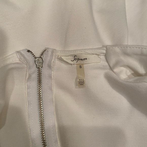 Soprano White Zipper Dress - Picture 5 of 6